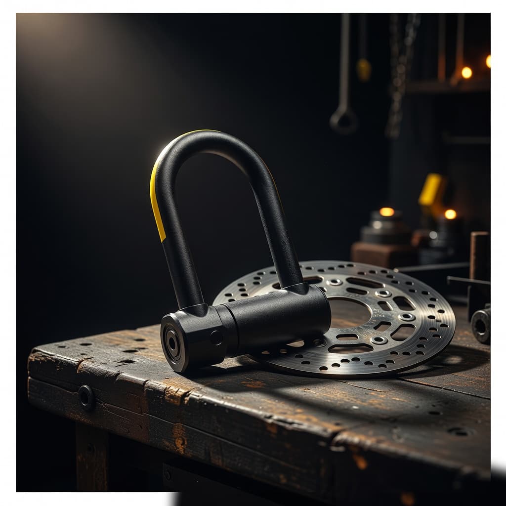 Heavy-Duty Motorcycle Disc Lock - View 1